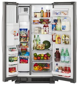 Whirlpool 36-inch Wide Side-by-Side Refrigerator - 24 cu. ft.